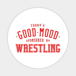 Good mood wrestling lettering - Wrestling Sport Design Magnet